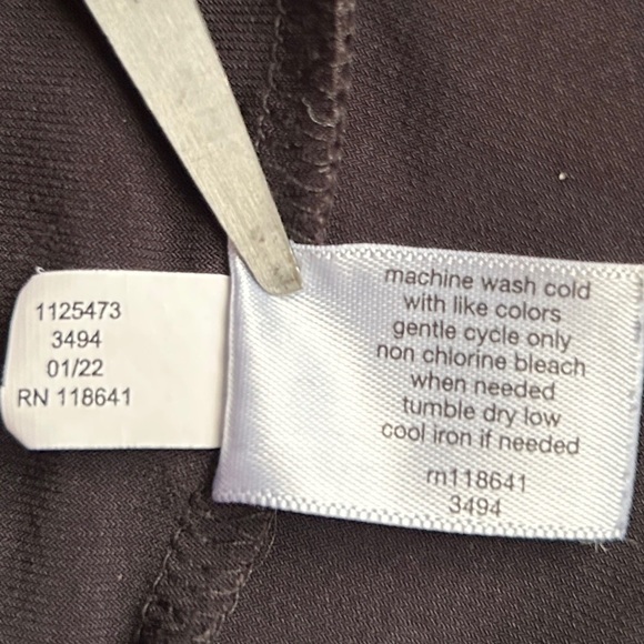 LANE BRYANT Knit Kit Black Wide Leg Crop Pants sz 14/16 Pockets Stretchy Pull On - Picture 11 of 12